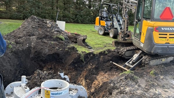 Gravearbejde forud for nybyggeri