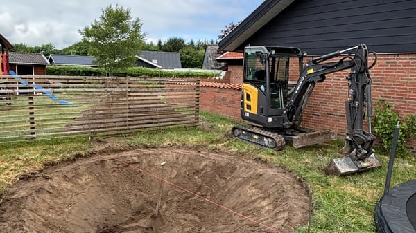 Udgravning til dræn og faskiner