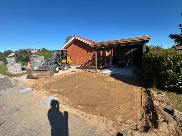 Moderne flisebelægning i Nordjylland