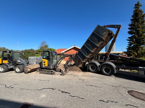 Anlæg af sti og trappe med sten