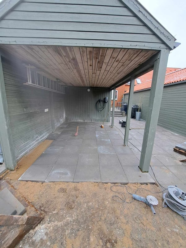 Opbygning af bærelag og afretningssand