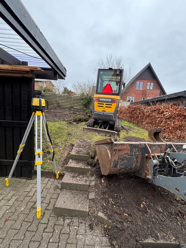 Anlægsarbejde ved privat bolig