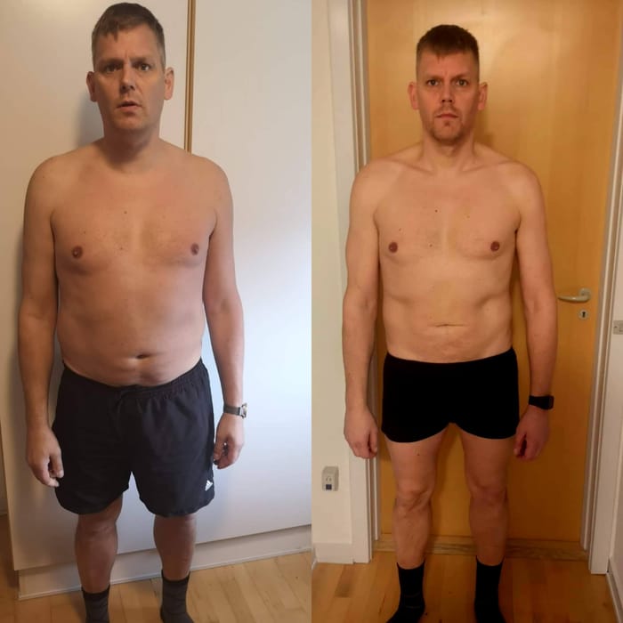 Klaus Lindeberg forvandling - Schandorf Fitness