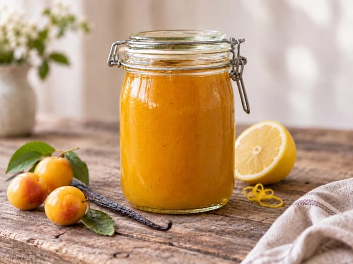 Mirabellemarmelade med vanilje og citron
