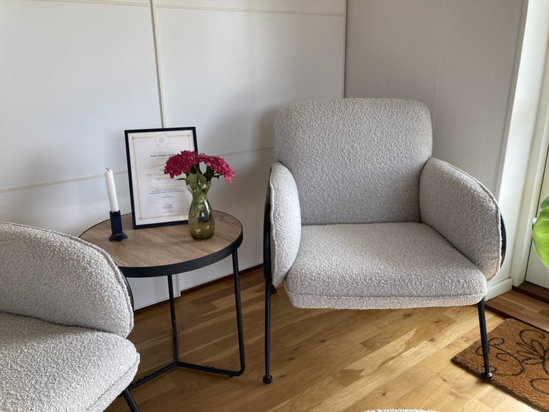 Klinikken og samtaleområdet i Søndersø