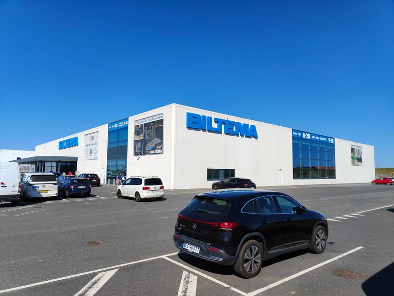 Biltema butikker i Rødekro, Fredericia, Randers, Slagelse