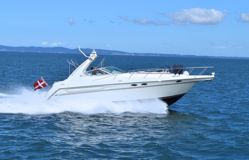 Maxum 3700 SCR-FASTE AKSLER og NY BOVPROPEL