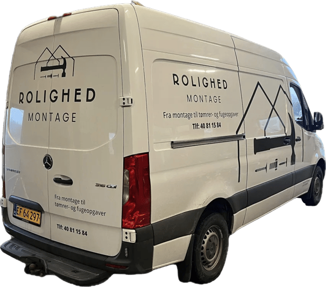 Rolighed Montage firmabil - Tømrer Dennis Keller Hansen kører ud i Årre, Varde og Esbjerg