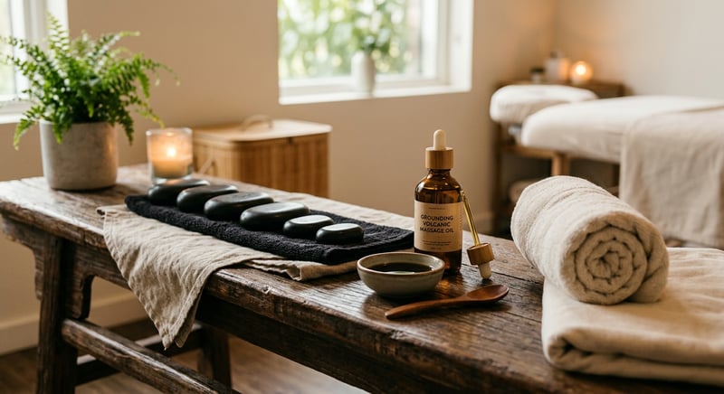 Varme vulkanske massagesten