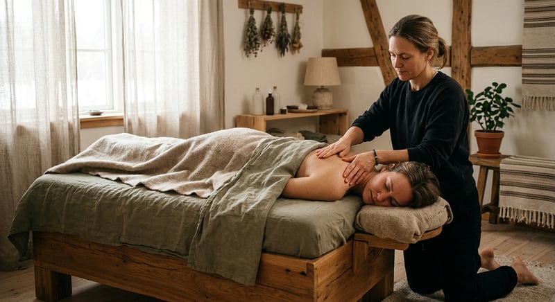 Blid healingmassage med nærvær og ro