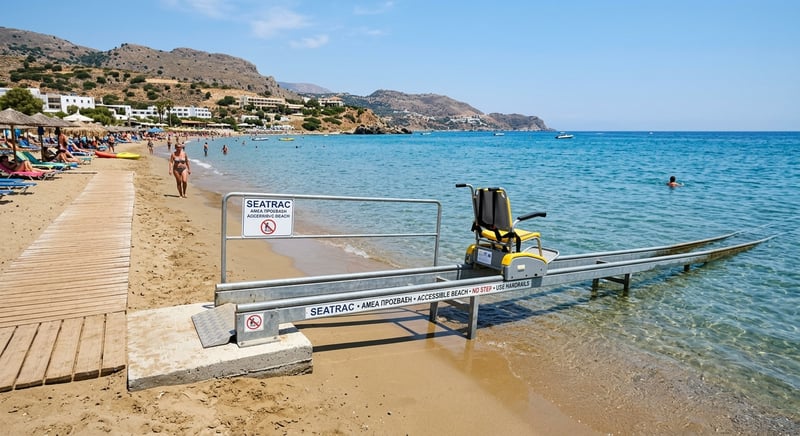 Handicapvenlige strande på Kreta – hvor kan du komme helt ned til vandet i kørestol?