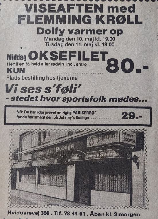 Avisannonce & Flemming Krøll
