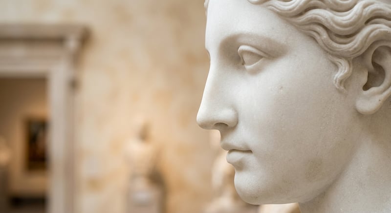 Klassisk statue af en næse - Æstetik og proportioner