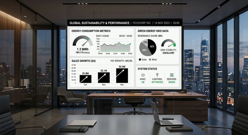 Digitalt el-dashboard og vækstkurver
