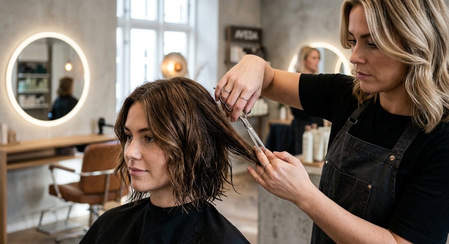 Professionel dameklipning hos Sannes Salon